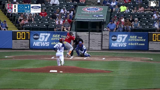 Eduardo Tait homers (22) on a fly ball to right field.