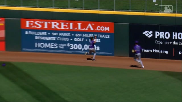 Cole Carrigg's great running catch