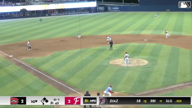 Jesús Made's backhanded play
