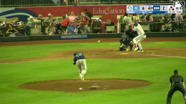 Druw Jones doubles (15) on a line drive to left fielder Trevor Austin. Avery Owusu-Asiedu scores. Ben McLaughlin to 3rd.