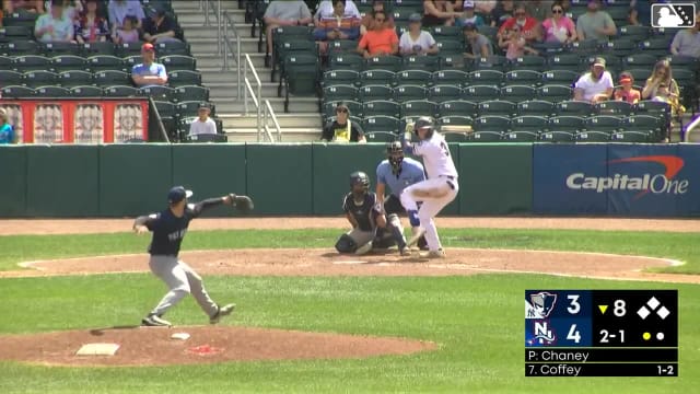 Cutter Coffey homers (3) on a fly ball to center field.