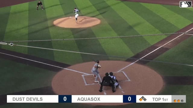 Juan Flores singles on a line drive to left fielder Curtis Washington Jr. Caleb Bartolero scores.