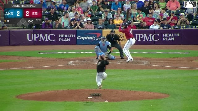 Thayron Liranzo homers (10) on a fly ball to left center field.