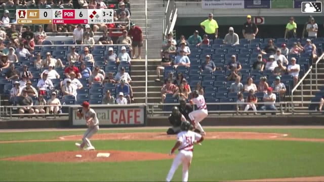 Franklin Arias singles on a ground ball to left fielder Lonnie White Jr. Caden Rose scores. Ahbram Liendo scores.