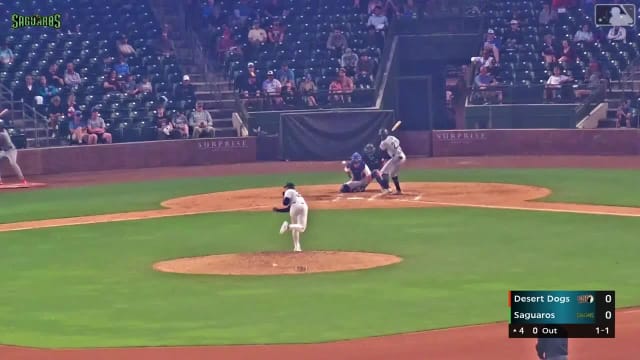 Dillon Lewis' 409-foot homer in the Fall League