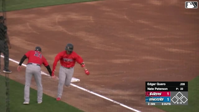Edgar Quero hits a solo home run