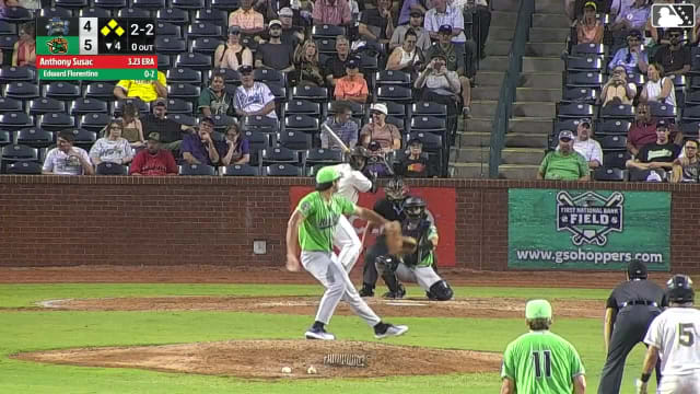 Edward Florentino doubles (13) on a ground ball to right fielder Maxton Martin. Shalin Polanco scores. Dylan Palmer scores. Wyatt Sanford to 3rd.