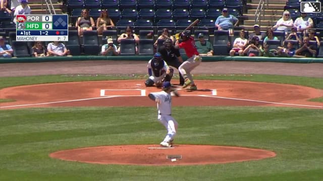 Miguel Bleis homers (8) on a fly ball to left center field.