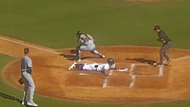 Kyle DeBarge's two-run inside-the-park home run
