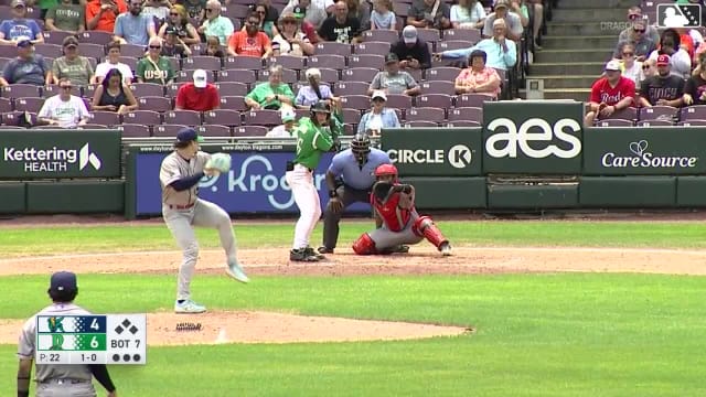 Tyson Lewis homers (5) on a fly ball to right center field.
