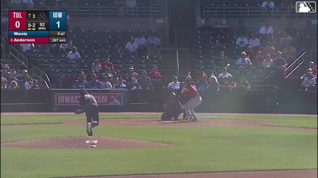 Max Anderson homers (15) on a fly ball to left center field.