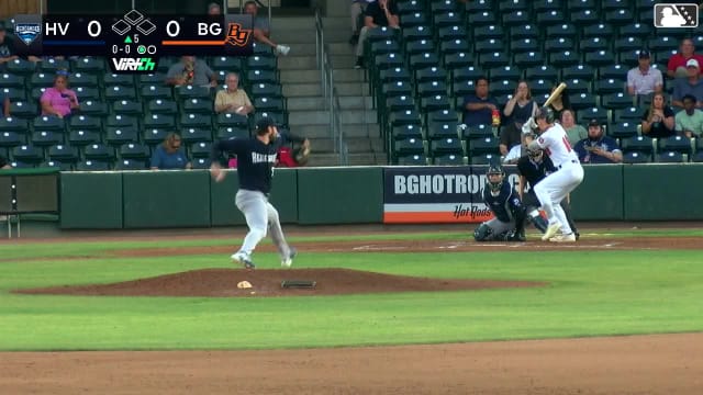 Aidan Smith homers (4) on a fly ball to left field.