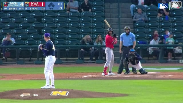 Jose Salas collects his first multihomer game