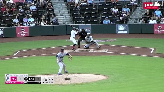 Brendan Jones homers (10) on a fly ball to right center field. Dylan Jasso scores.