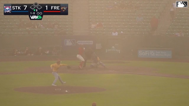 Cristian Arguelles triples (1) on a line drive to right fielder Gavin Turley. Carlos Renzullo scores.