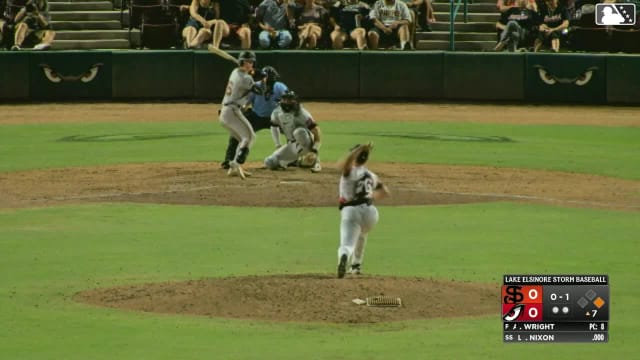 Andrew Wright Called Strike to Luke Nixon