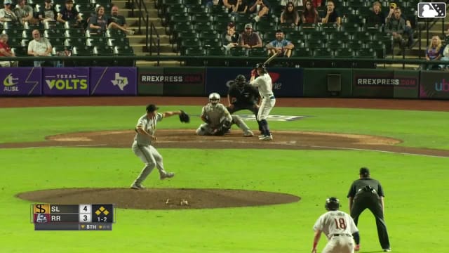 Cameron Cauley doubles (7) on a line drive to right fielder Bryce Teodosio. Nick Pratto scores. Trevor Hauver scores. Richie Martin Jr. out at home on the throw, right fielder Bryce Teodosio to second baseman Arol Vera to third baseman Denzer Guzman to catcher Omar Martinez to shortstop Yolmer Sánchez.