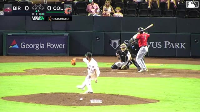 Caleb Bonemer homers (4) on a fly ball to right center field.