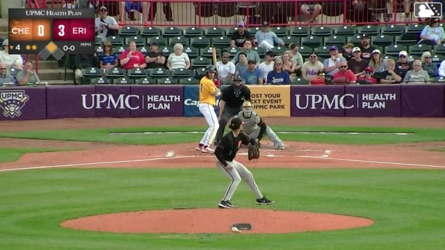 Izaac Pacheco homers (4) on a fly ball to right center field. Chris Meyers scores.