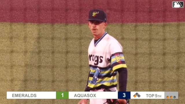 Ty Cummings records his eighth strikeout