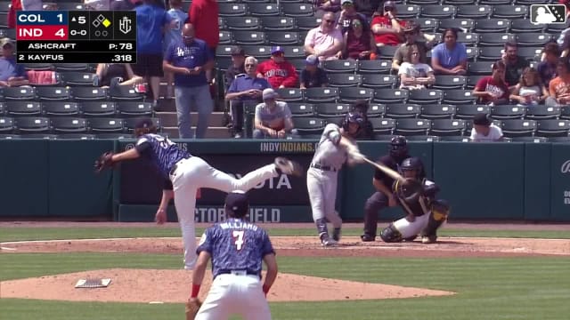 C.J. Kayfus' first triple of the season