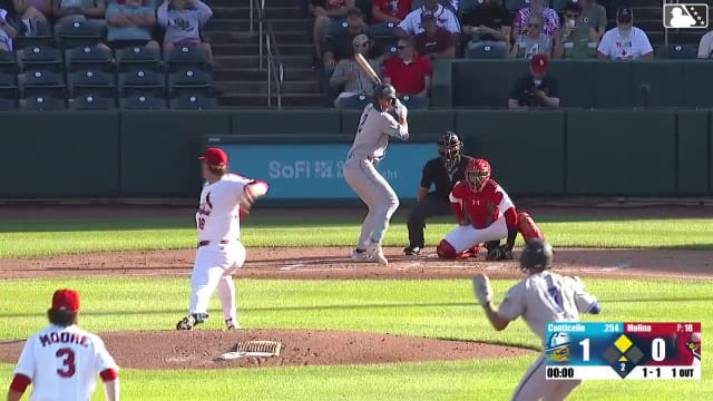 Gavin Conticello homers (6) on a fly ball to right center field. Druw Jones scores.