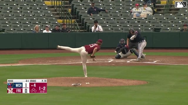 Kohl Drake records his ninth strikeout of the game