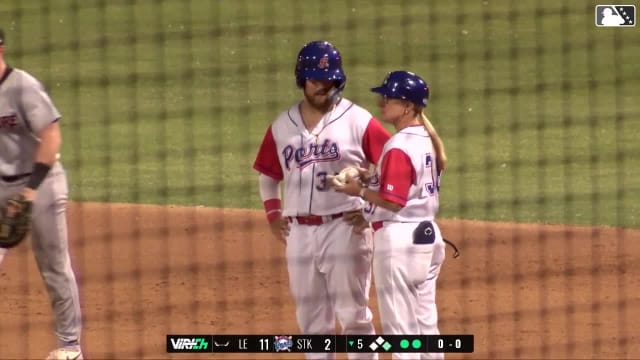 Tommy White's first professional hit 