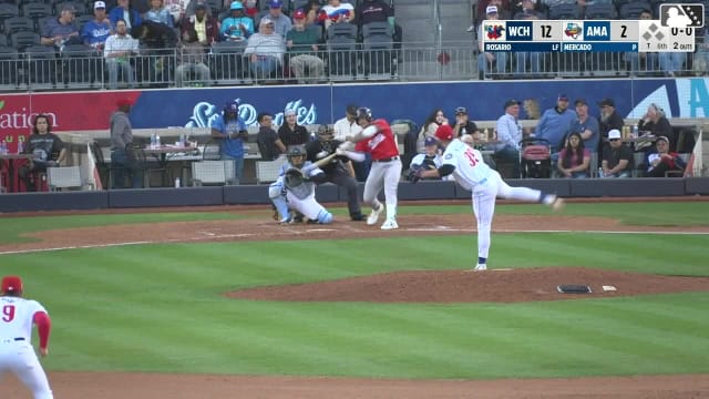 Kala'i Rosario homers (7) on a fly ball to left field.