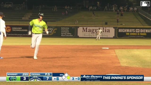 Nolan Schubart's two-run home run