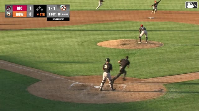Jimmy Glowenke's acrobatic play at second