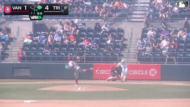 Randy De Jesus homers (10) on a fly ball to left center field. Anthony Scull scores.