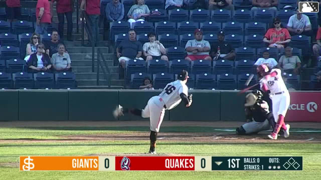 Hayden Alvarez homers (10) on a fly ball to left center field.