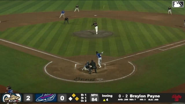 Braylon Payne homers (4) on a fly ball to center field. Mike Boeve scores. Dylan O'Rae scores.