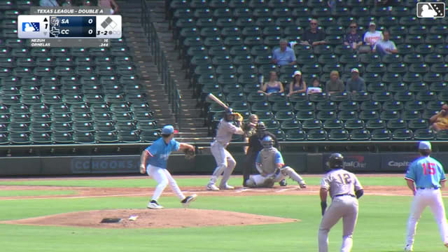 Tirso Ornelas homers (7) on a fly ball to right field. Ryan Jackson scores. Ethan Salas scores.