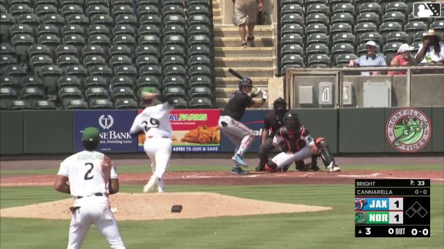 Cam Cannarella homers (3) on a fly ball to left field.