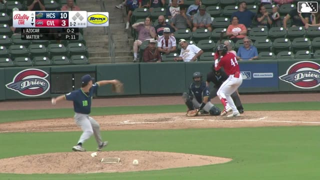 Enddy Azocar homers (9) on a fly ball to left center field.