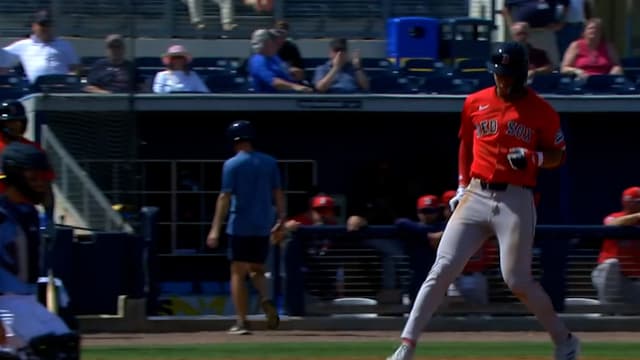 Kristian Campbell's first home run of spring