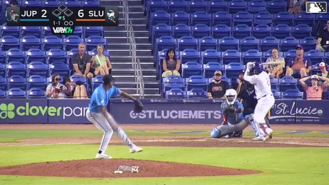 Yovanny Rodriguez homers (6) on a fly ball to left center field.
