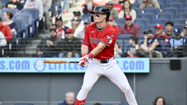 Travis Bazzana records his first career walk