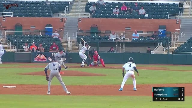 Nathan Flewelling singles on a sharp ground ball to right fielder Yasser Mercedes. Narciso Polanco scores.