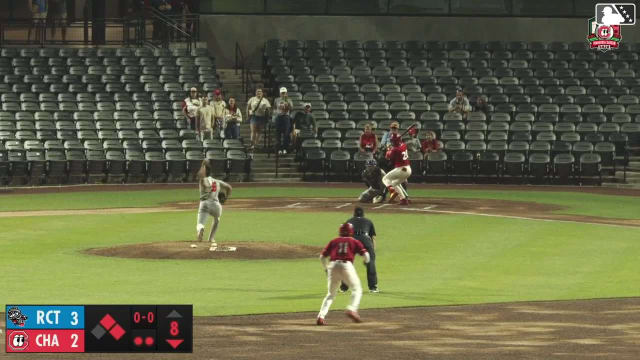 Leo Balcazar homers (8) on a fly ball to left field. Jay Allen II scores. Cam Collier scores.