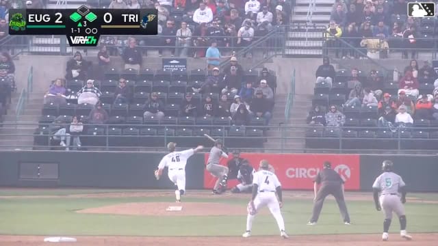 Gavin Kilen doubles (13) on a fly ball to left fielder Anthony Scull. Trevor Cohen scores. Dakota Jordan scores.