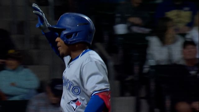 Adrian Pinto's three-run home run