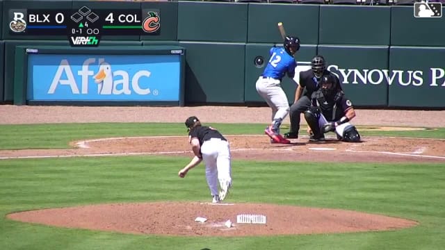 Jesús Made homers (2) on a fly ball to center field.