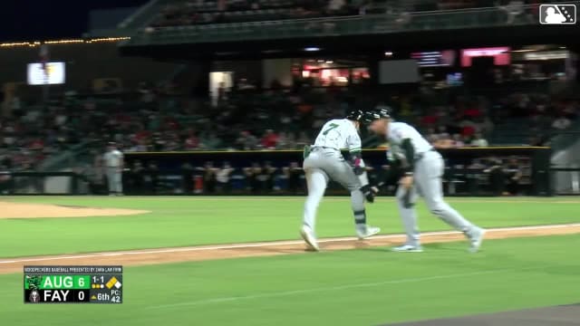 Cam Magee crushes first pro home run on his birthday