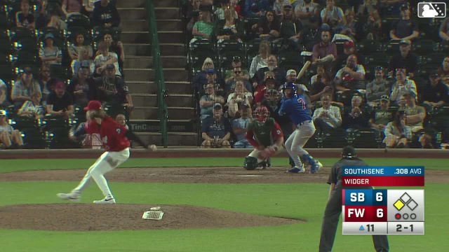 Ty Southisene singles on a line drive to center fielder Kasen Wells. Alex Madera scores.