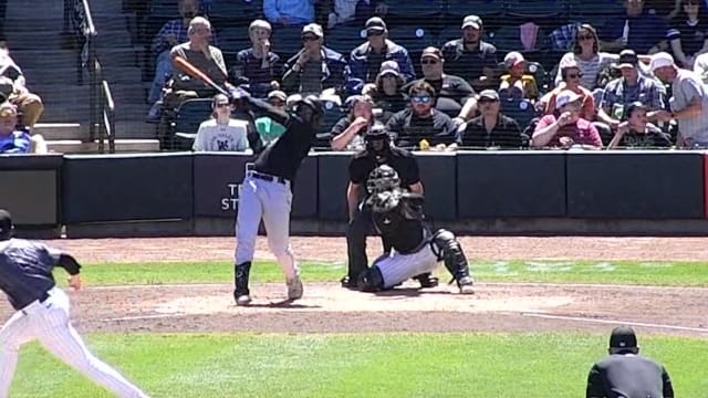 Edward Florentino belts his fourth homer of the year