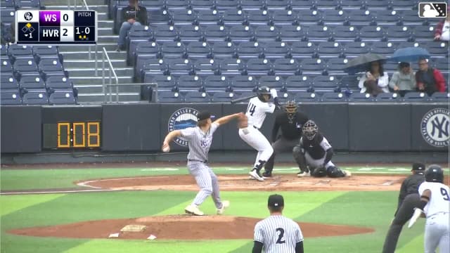 Wilson Rodriguez singles on a sharp line drive to left fielder T.J. McCants. Roderick Arias scores.
