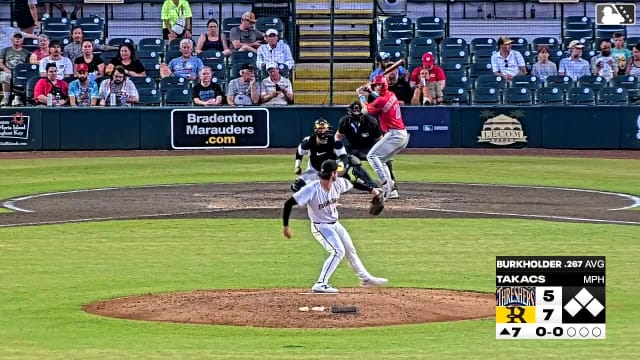 Griffin Burkholder homers (5) on a line drive to left center field.